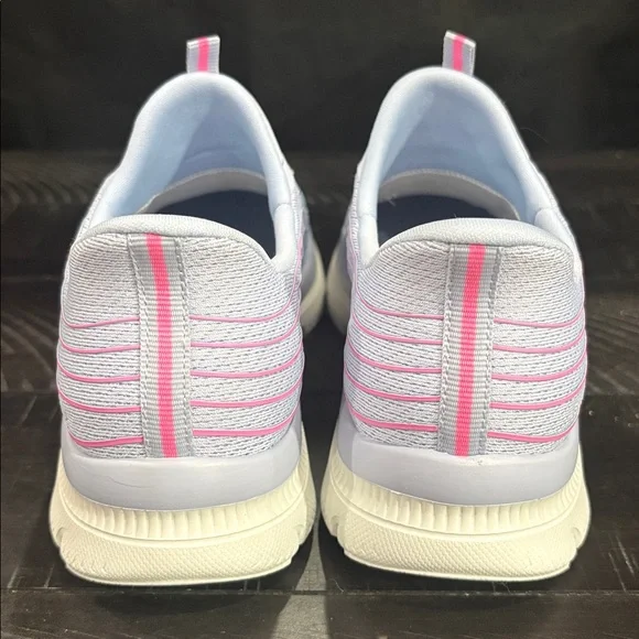 Skechers Pastel Blue and Pink Slip-On Athletic Shoes NWOT - Picture 4 of 6